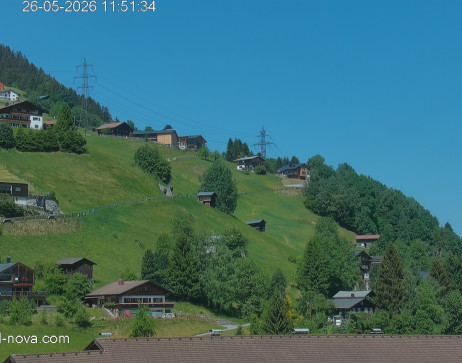 Gaschurn: Blick zur Talabfahrt